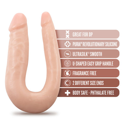 DR. SKIN SILICONE DR. DOUBLE REALISTIC 12 IN. DUAL-ENDED DILDO BEIGE