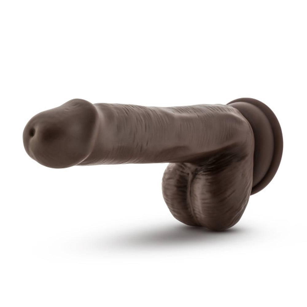DR. SKIN SILICONE DR. DANIEL REALISTIC 6 IN. POSABLE DILDO WITH BALLS BROWN