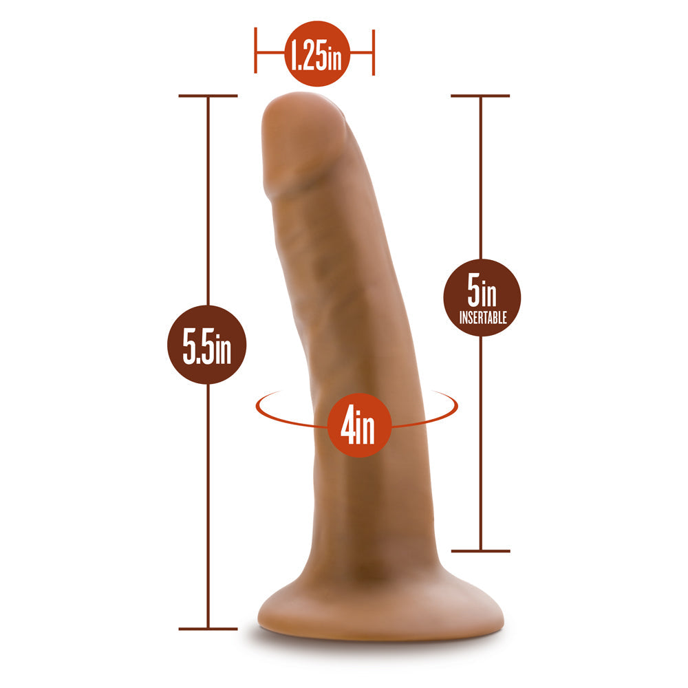 BLUSH - DR. SKIN SILICONE DR. LUCAS DILDO POSICIONABLE DE 5.5 PULGADAS