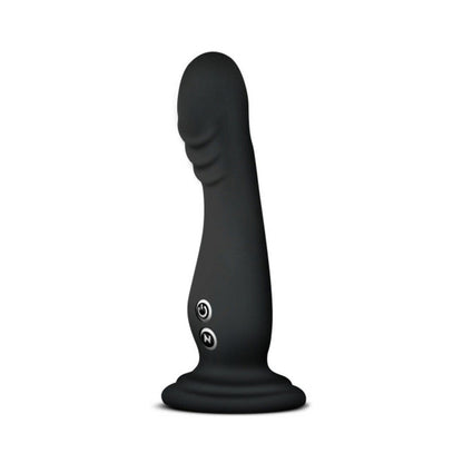 BLUSH - IMPRESSIONS AMSTERDAM RECHARGEABLE SILICONE 6.5 IN. VIBRATING DILDO BLACK