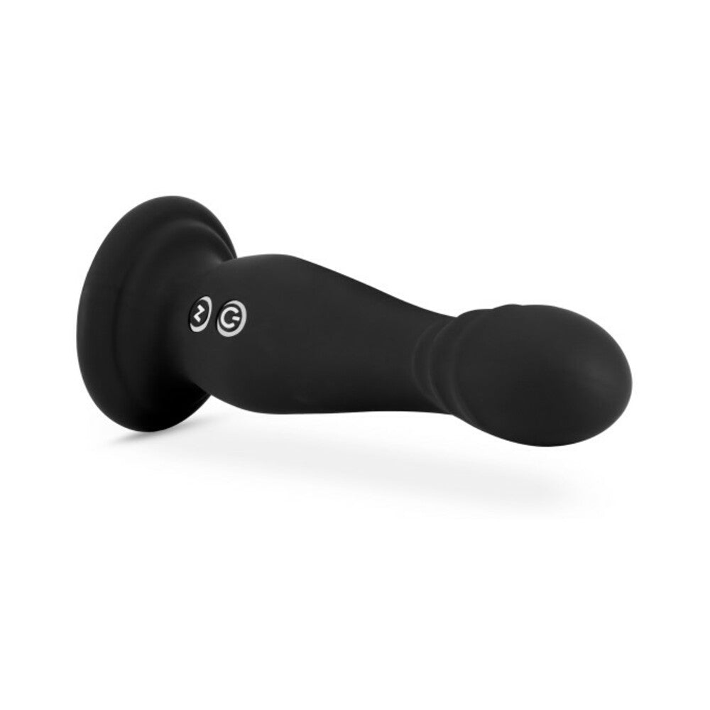 BLUSH - IMPRESSIONS AMSTERDAM RECHARGEABLE SILICONE 6.5 IN. VIBRATING DILDO BLACK