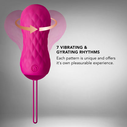 BLUSH - LUSH CARINA RECHARGEABLE REMOTE-CONTROLLED SILICONE EGG VIBRATOR VELVET