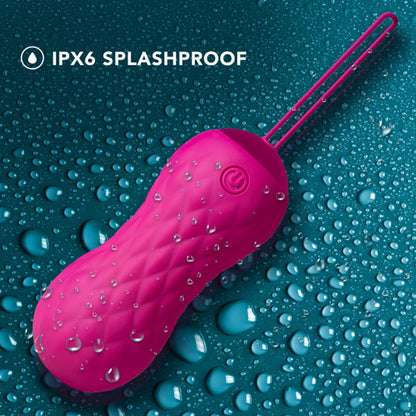BLUSH - LUSH CARINA RECHARGEABLE REMOTE-CONTROLLED SILICONE EGG VIBRATOR VELVET