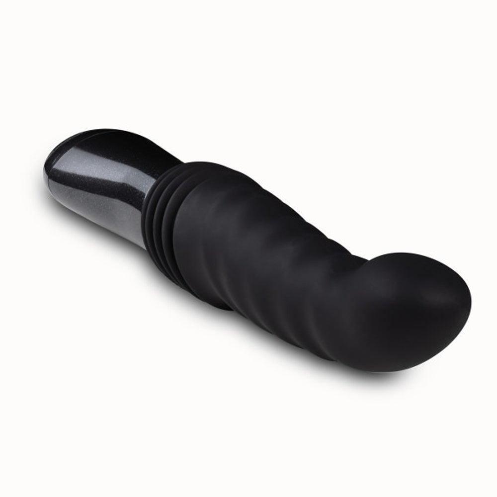 TEMPTASIA LAZARUS RECHARGEABLE 10 IN. SILICONE THRUSTING DILDO BLACK