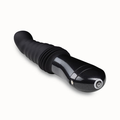 TEMPTASIA LAZARUS RECHARGEABLE 10 IN. SILICONE THRUSTING DILDO BLACK