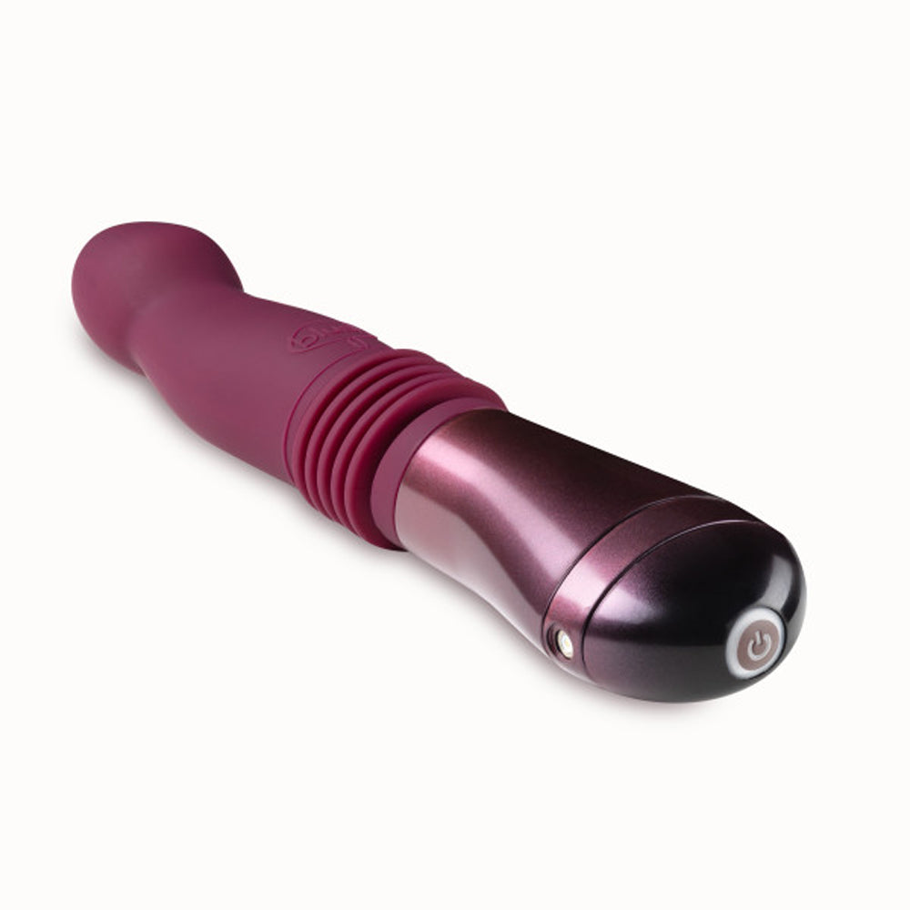 BLUSH - TEMPTASIA TRIXIE RECHARGEABLE 10 IN. SILICONE THRUSTING DILDO WINE