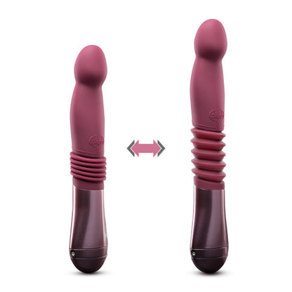 BLUSH - TEMPTASIA TRIXIE RECHARGEABLE 10 IN. SILICONE THRUSTING DILDO WINE