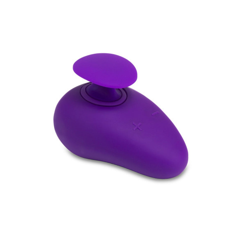 BLUSH - WELLNESS PALM SENSE RECHARGEABLE SILICONE VIBRATOR PURPLE