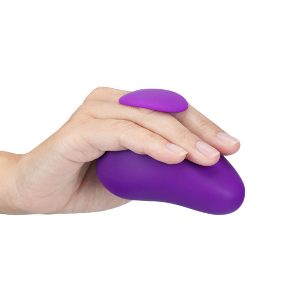 BLUSH - WELLNESS PALM SENSE RECHARGEABLE SILICONE VIBRATOR PURPLE