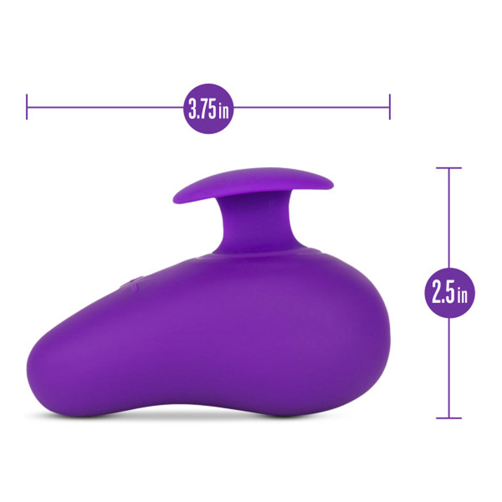 BLUSH - WELLNESS PALM SENSE RECHARGEABLE SILICONE VIBRATOR PURPLE