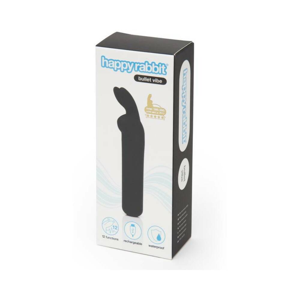 HAPPY RABBIT - RECHARGEABLE SILICONE BULLET VIBRATOR WITH EARS