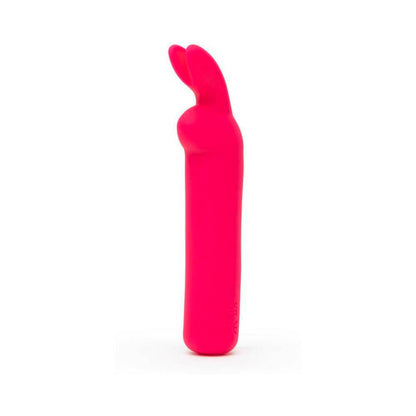 HAPPY RABBIT RECHARGEABLE SILICONE BULLET VIBRATOR WITH EARS PINK
