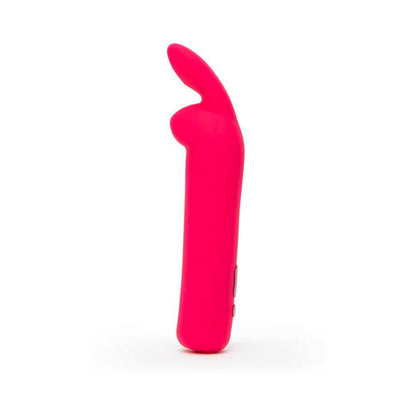 HAPPY RABBIT RECHARGEABLE SILICONE BULLET VIBRATOR WITH EARS PINK
