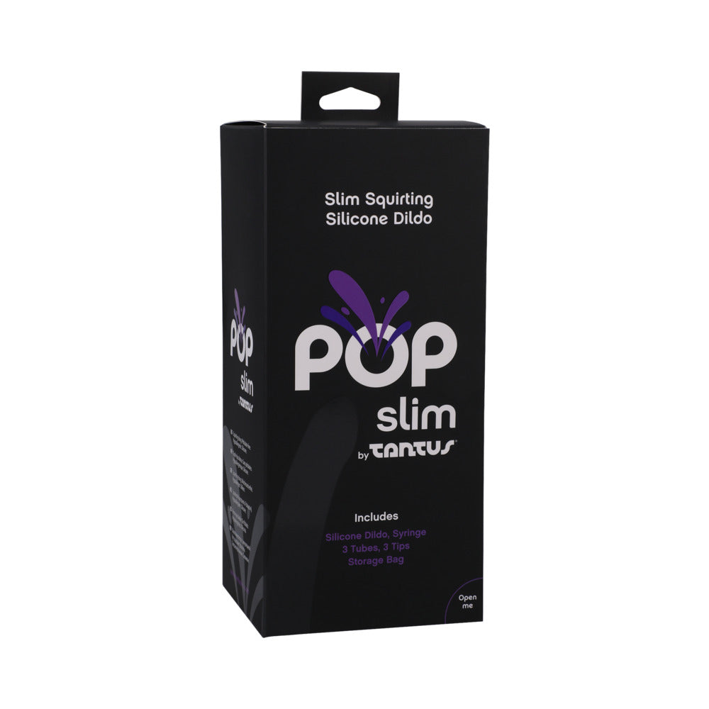 TANTUS - POP SLIM SQUIRTING DILDO MIDNIGHT