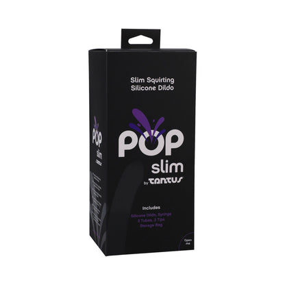 TANTUS - POP SLIM SQUIRTING DILDO MIDNIGHT