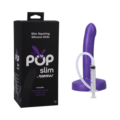 TANTUS - DILDO EYACULADOR FINO CUADRADO POP INDIGLOW