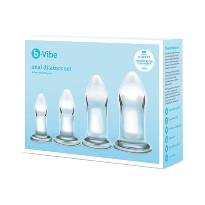 B-VIBE - 4-PIECE ANAL DILATORS GLASS PLUG SET