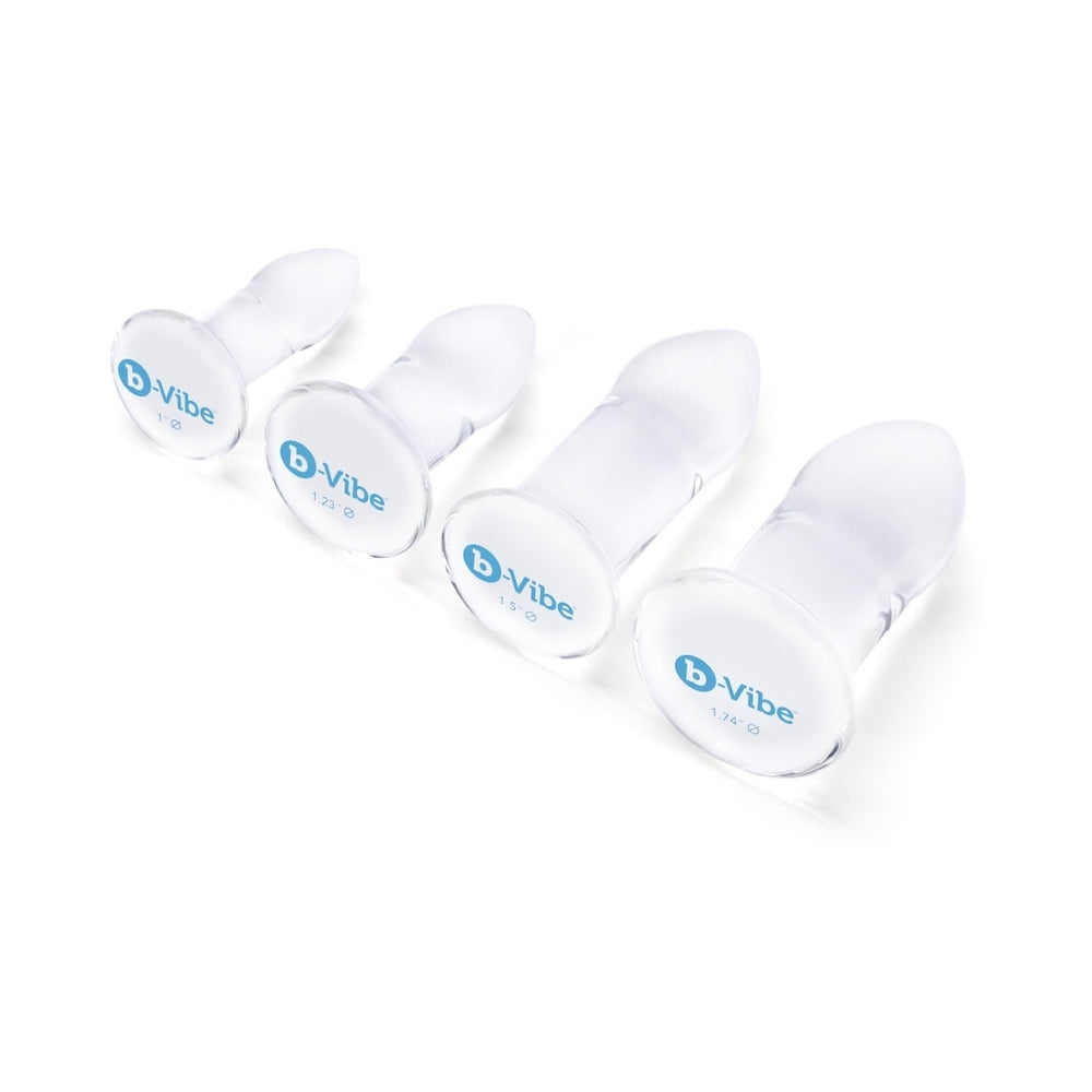 B-VIBE 4-PIECE ANAL DILATORS GLASS PLUG SET