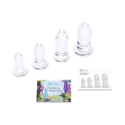 B-VIBE - 4-PIECE ANAL DILATORS GLASS PLUG SET