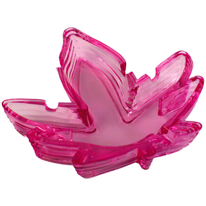 POT LEAF ASHTRAY ASSORTED COLOR 4-PACK
