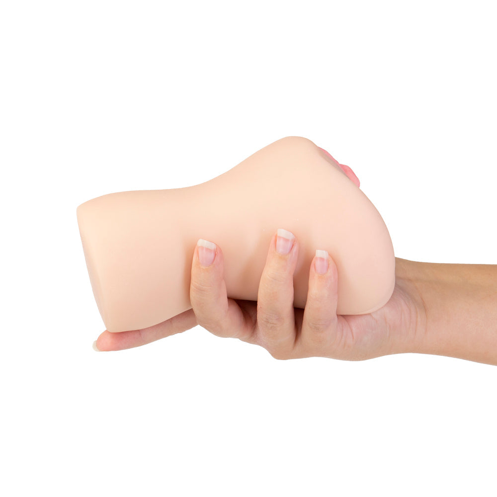 CUTIEPIES BAKER BECKY DUAL ENTRY VAGINA & ASS STROKER BEIGE