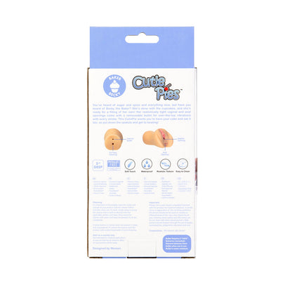 CUTIEPIES BAKER BECKY DUAL ENTRY VAGINA & ASS STROKER BEIGE