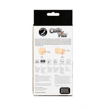 CUTIEPIES SECRETARY SASHA VAGINA & ASS MASTURBATOR WITH BULLET