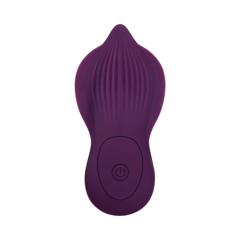 GENDER X - VELVET HAMMER RECHARGEABLE REMOTE-CONTROLLED THUMPING THRUSTING DUAL STIMULATOR PURPLE