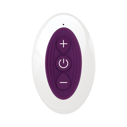 GENDER X - VELVET HAMMER RECHARGEABLE REMOTE-CONTROLLED THUMPING THRUSTING DUAL STIMULATOR PURPLE