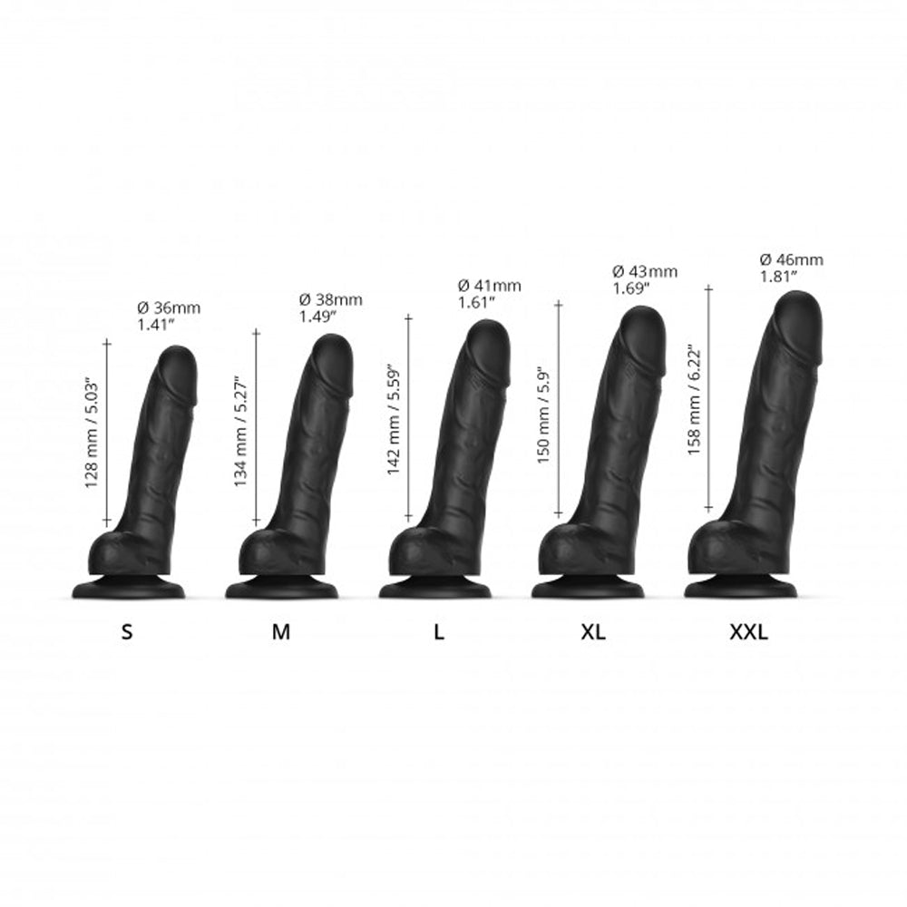 LOVELY PLANET - STRAP ON ME REALISTIC COLLECTION SLIDING SKIN DUAL DENSITY SILICONE DILDO