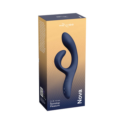 WE-VIBE - NOVA 2 RECHARGEABLE FLEXIBLE SILICONE RABBIT VIBRATOR MIDNIGHT BLUE
