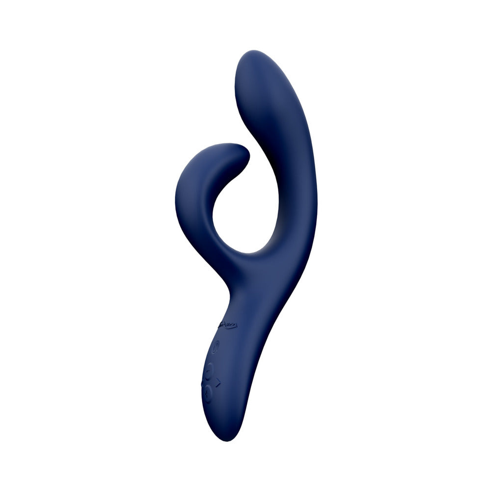 WE-VIBE - NOVA 2 RECHARGEABLE FLEXIBLE SILICONE RABBIT VIBRATOR MIDNIGHT BLUE