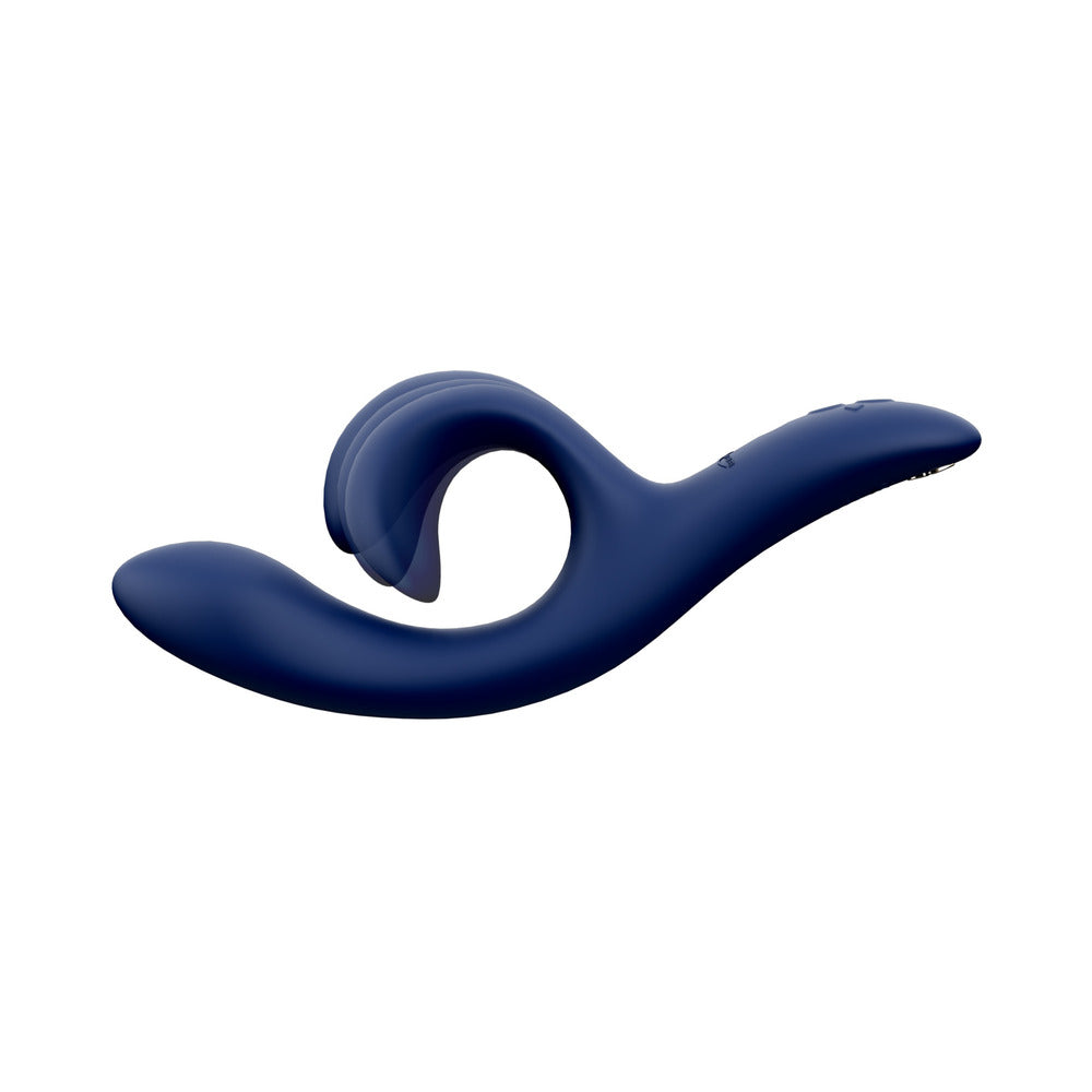 WE-VIBE NOVA 2 RECHARGEABLE FLEXIBLE SILICONE RABBIT VIBRATOR MIDNIGHT BLUE