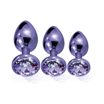 GLOBAL NOVELTIES - NIXIE BUTT PLUG TRAINER SET 3 PIECE METALLIC