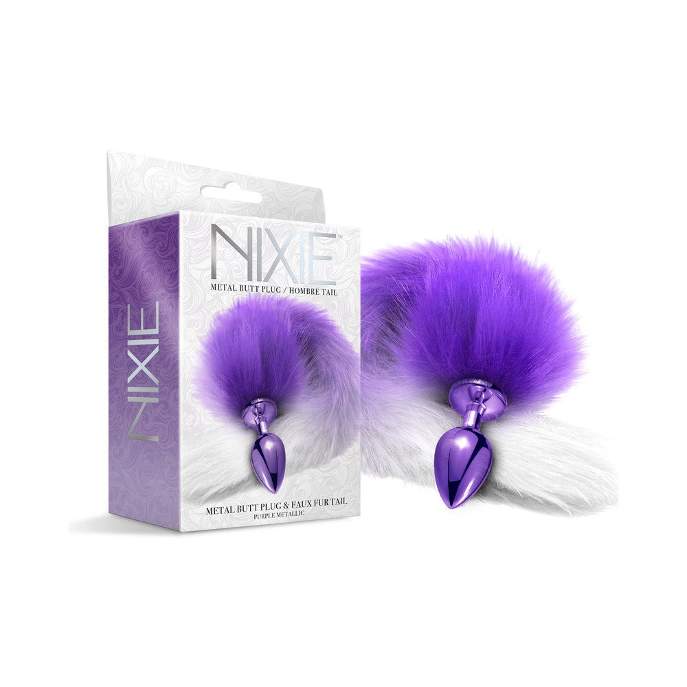 GLOBAL NOVELTIES - NIXIE BUTT PLUG WITH OMBRE TAIL METALLIC