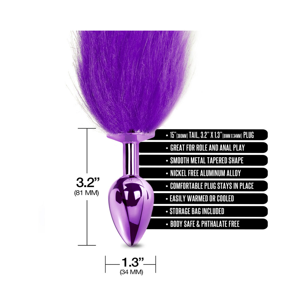 GLOBAL NOVELTIES - NIXIE BUTT PLUG WITH OMBRE TAIL METALLIC