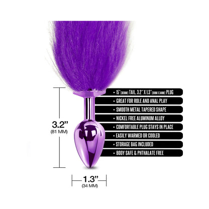 GLOBAL NOVELTIES - NIXIE BUTT PLUG WITH OMBRE TAIL METALLIC