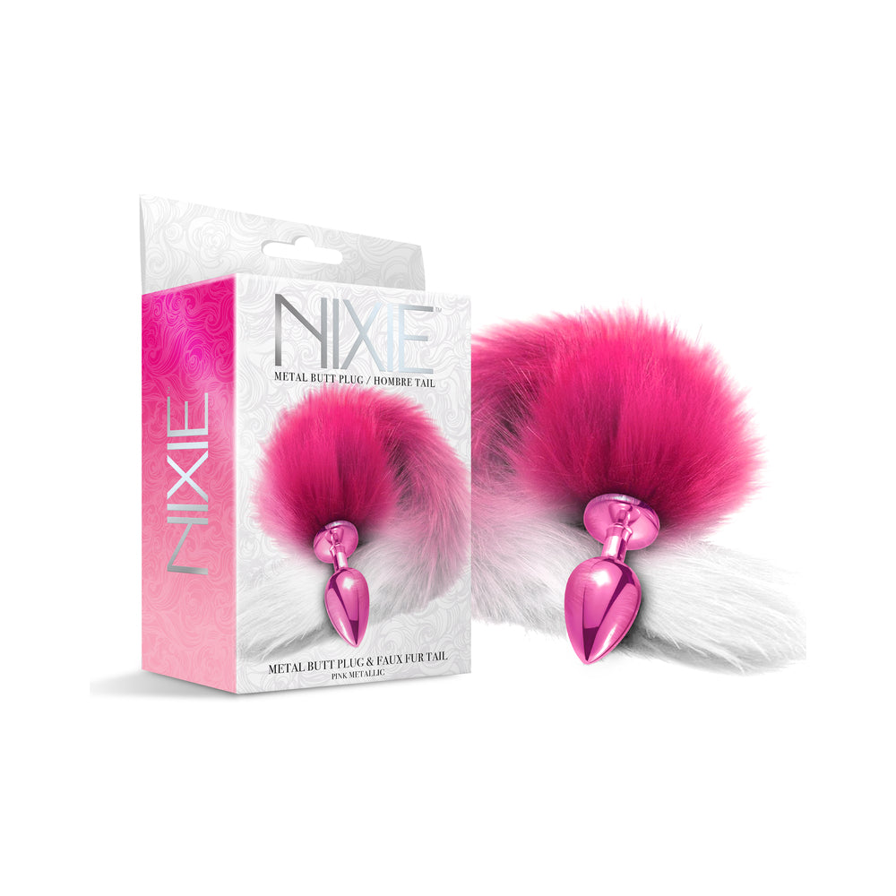 GLOBAL NOVELTIES - NIXIE BUTT PLUG WITH OMBRE TAIL METALLIC