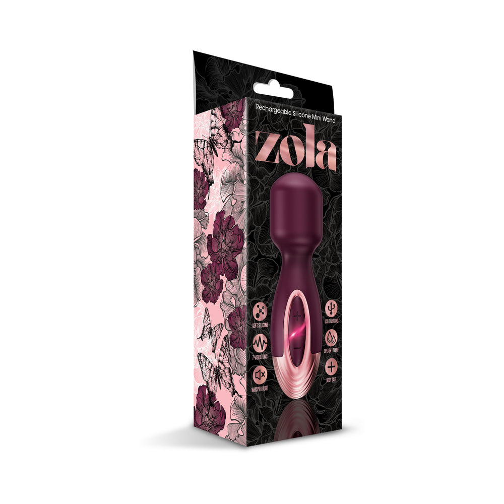 ZOLA RECHARGEABLE SILICONE MINI WAND