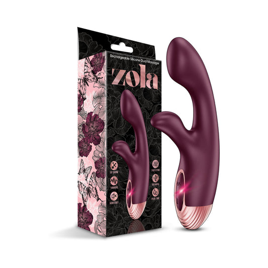 ZOLA RECHARGEABLE SILICONE WARMING DUAL MASSAGER