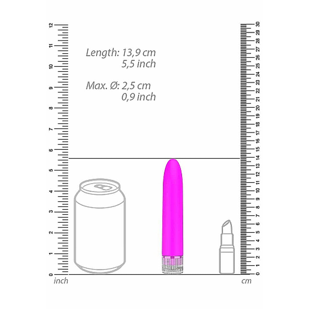 LUMINOUS ELENI 10-SPEED SLIMLINE VIBRATOR FUCHSIA