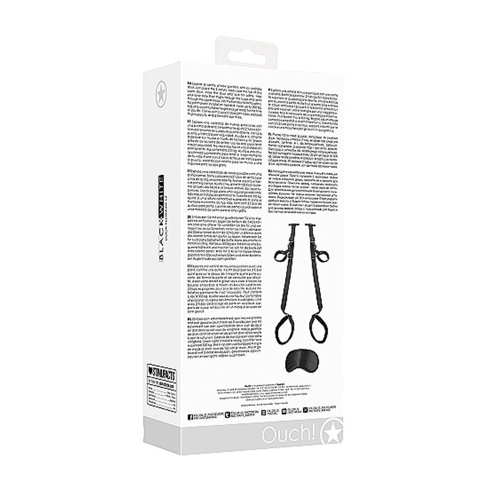 OUCH! BLACK & WHITE DOOR SWING BLACK