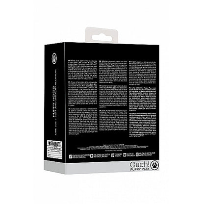 OUCH! PUPPY PLAY NEOPRENE PUPPY HOOD BLACK