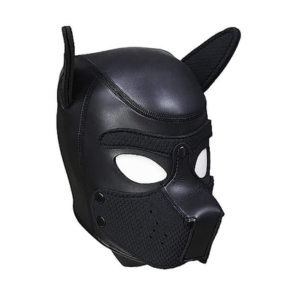 OUCH! PUPPY PLAY NEOPRENE PUPPY HOOD BLACK