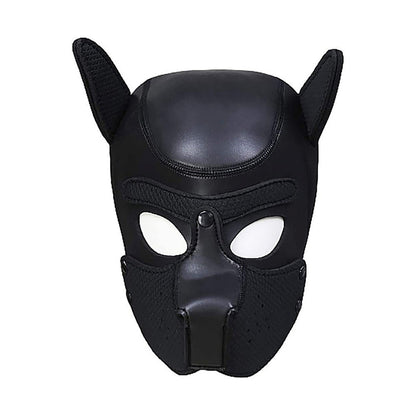 OUCH! PUPPY PLAY NEOPRENE PUPPY HOOD BLACK