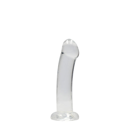 REALROCK CRYSTAL CLEAR NON-REALISTIC 7 IN. DILDO WITH SUCTION CUP CLEAR