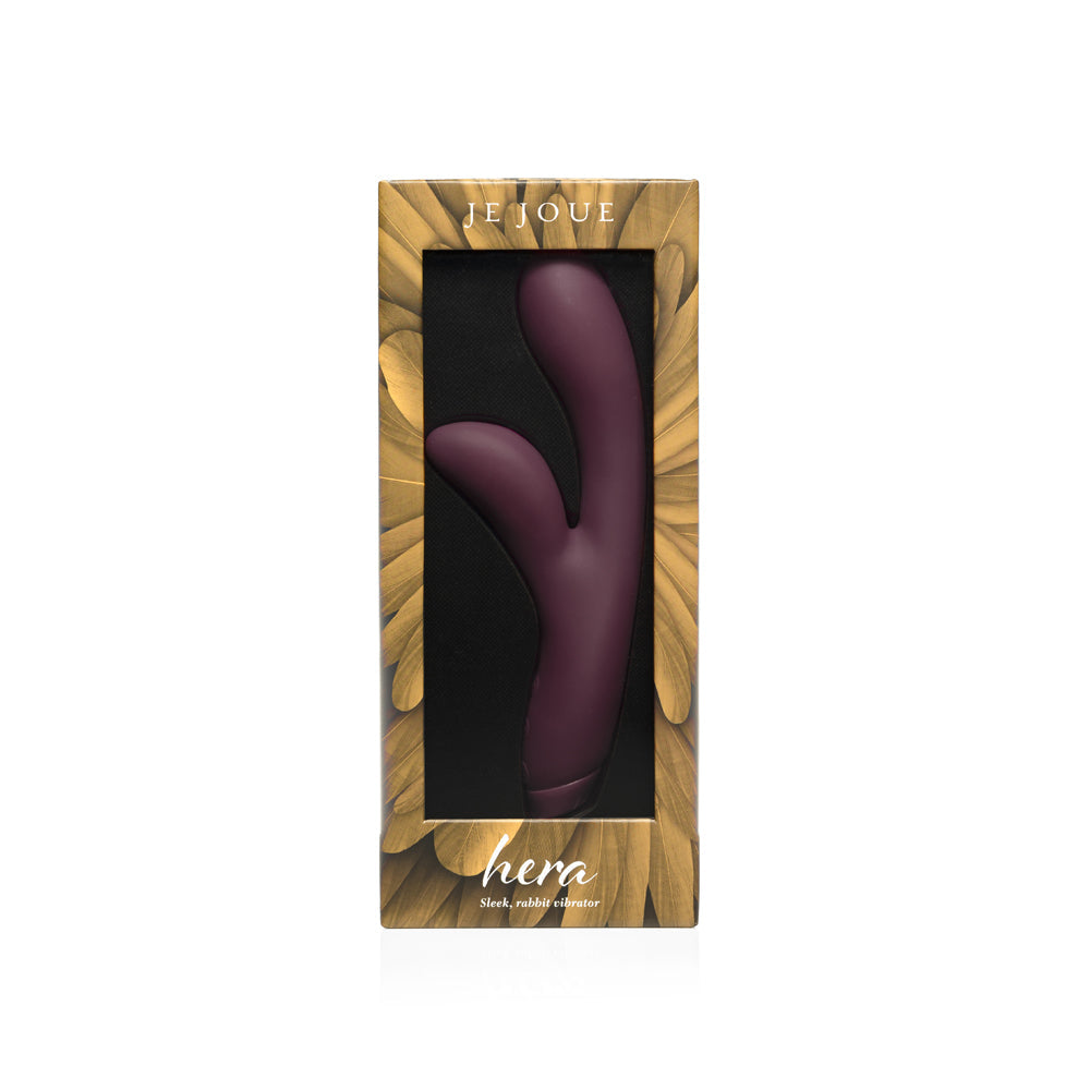 JE JOUE - HERA RECHARGEABLE SILICONE RABBIT VIBRATOR PURPLE