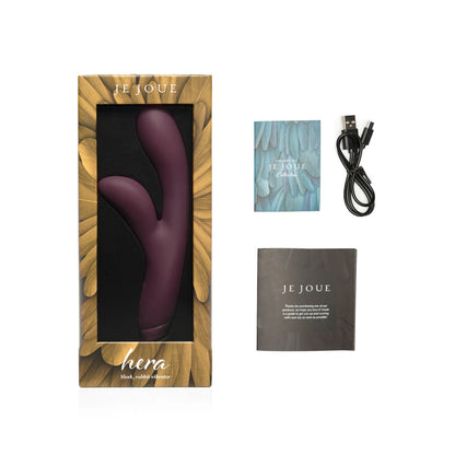 JE JOUE - HERA RECHARGEABLE SILICONE RABBIT VIBRATOR PURPLE