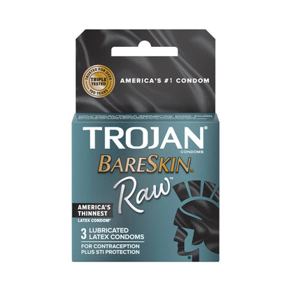PARADISE MARKETING - TROJAN BARESKIN RAW 3-PACK