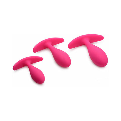CURVE NOVELTIES - CURVE TOYS GOSSIP RUMP BUMPERS 3-PIECE SILICONE ANAL TRAINING SET MAGENTA
